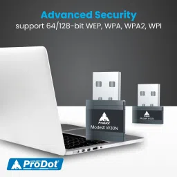 PRODOT 150Mbps 2.4GHz USB WiFi Adapter, Nano WiFi Dongle USB Adapter image 4