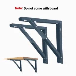 Heavy Duty Metal Collapsible 12 inches Folding Table Shelf Bracket 30cm Shelf Bracket-13