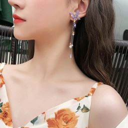 Geometric Drop Earrings for Women & Girls | Stylish Trending Design Alloy Earring Set-image-4