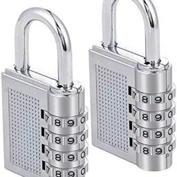 4-Digit Safe PIN Hand Bag Shaped Combination Padlock Lock (Pack of 2) Combination Lock-image-52