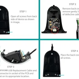 mantra Micro USB B Type REVERSIBLE REPLACEMENT POWER SHARING Cable Access Control image 4