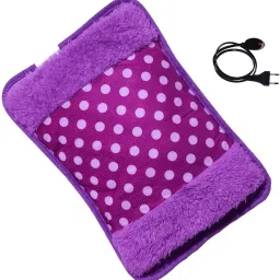 Velvet Electric Hot Water Bag Pain Relief Heating Pad for Back, Neck & Body Electric With Cord 1000 ml Hot Water Bag-image-39