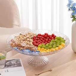 deoxys Decorative Fruit Bowl High Base Fruit Bowl Fruit Offering Bowl Grass Fruit & Vegetable Basket-picture-22
