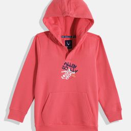 Allen Solly Junior Boys Typography & Graphic Print Hooded Sweatshirt-image-41