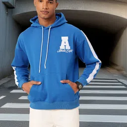 Kook N Keech Sporty Touch Embroidered Hooded Relaxed Fit Sweatshirt-picture-51