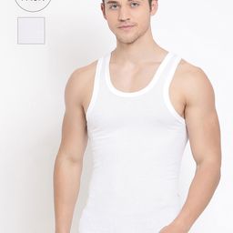 Lux Cozi Men Pack Of 2 Solid Aircool Breathable Cotton Basic Sleeveless Innerwear Vests-27