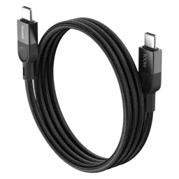 noise Power Type C to Type C 3.2 Feet (1M) Cable (Nylon Braided, Black)-29