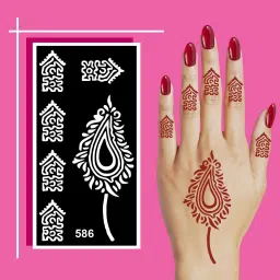 Simple and Elegant Mehndi Stencil Art Templates for All Hand Sizes-image-48