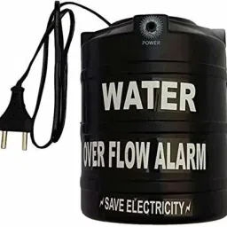 LARK Plastic Water Over Flow Tank Alarm with Voice Sound/Water Sensitive Overflow Alarm- (Black) Wired Sensor Security System-31
