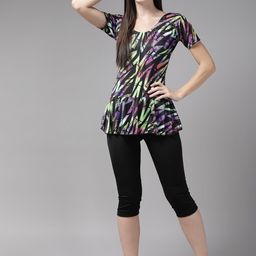 BAESD 2-Pcs Printed Round Neck Swim Set-0