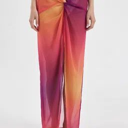 DeFacto Tie & Dye Printed Swim Sarong-image-98
