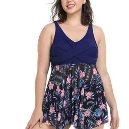Plus Curvves Printed Two Piece Swim Set-image-80