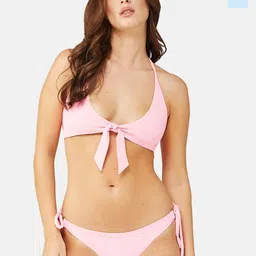 SECRETS BY ZEROKAATA Pack Of 2 Assorted Stretchable Ribbed Beach Wear Bikini Set-image-47