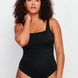 Trendyol Solid Shoulder Straps Swim Bodysuit-image-46