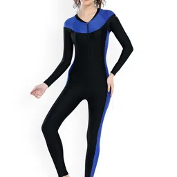 ROVARS Colourblocked Round-Neck Legsuit-picture-26