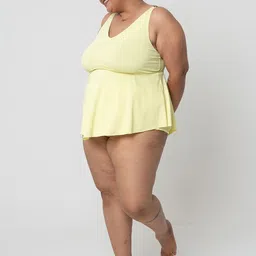 SPIRIT ANIMAL Plus Size Adjustable Straps Tankini Swimwear With Attached Shorts-image-6