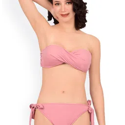 bare dezire Strapless Bandeau Swim Bikini Set-image-25