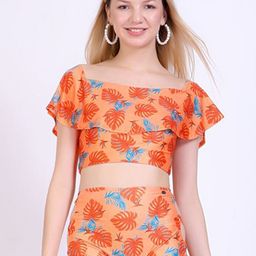 FXM Tropical Printed High Waist Swim Set-image-17