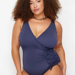 Trendyol Solid V-Neck Bodysuit-image-75