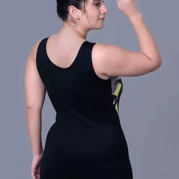 Keepfit Plus Size Abstract Printed Round-Neck Legsuit image 3