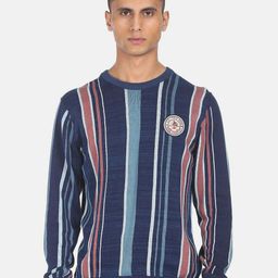 U.S. Polo Assn. Denim Co. Striped Round Neck Pullover-picture-12