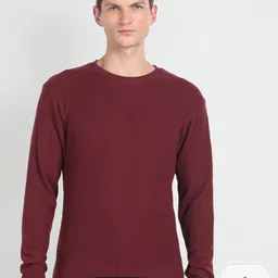 Arrow Sport Self Design Reversible Pullover Sweater-image-22