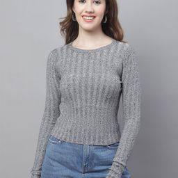 NoBarr Striped Acrylic Pullover-image-29