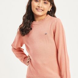 Purple United Kids Round Neck Acrylic Pullover-image-50