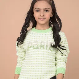 Crimsoune Club Girls Self Design Pullover-image-76