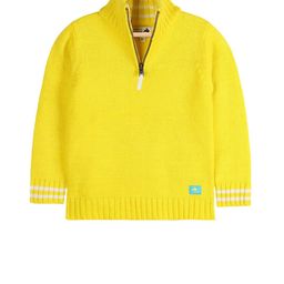 Cherry Crumble Boys Yellow Solid Sweater-picture-53