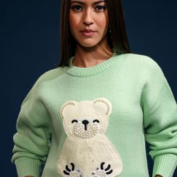 ESPYR By Tokyo Talkies Women Embroidered Pullover-image-58