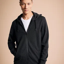 DeFacto Hooded Front-Open Sweatshirt image 1