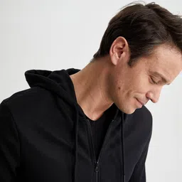 DeFacto Hooded Front-Open Sweatshirt image 2