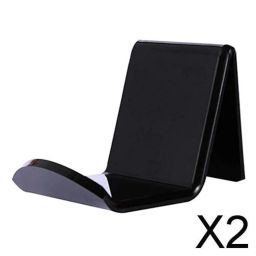 UJEAVETTE Toy 2xAcrylic Headphone Stand Holder Earphone Game Controller Hanger Display Black Display Cases & Stands image 1