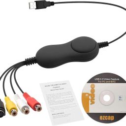 USB Video Capture Card Device Converter, VCR VHS to DVD Capture Analog Video to Digital for Mac OS image 5