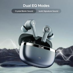 boAt Nirvana Ion ANC, Active Noise Cancellation(~32dB), 120Hrs Battery, App Support, Crystal Bionic Sound, 4Mics ENx, v5.3 Bluetooth Earbuds, TWS Ear Buds Wireless Earphones with mic (Blazing Comet) image 4