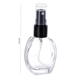 GRN Refillable Perfume Glass Bottles with spray pump for Perfume Essential Oils Aromatic Water Blend 10 ML Set of 6 Pcs image 3