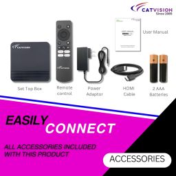 Catvision high-Performance Android | Latest Android v10 | 2GB Ram |16GB ROM | Dual Band Wi-Fi || Bluetooth Remote image 4