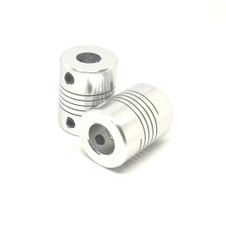 Invento 2pcs 8 x 10mm Aluminium Flexible Coupling for Nema 23 Z Axis 3D Printer CNC Robotics DIY image 1