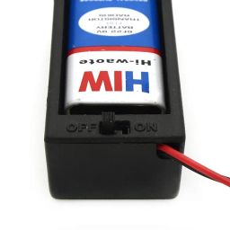 Electronicspices (Pack of 2) 9V Battery Holder with ON Off Switch Black Cover Lead Wires 9V Battery holder image 5