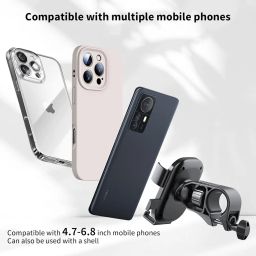 STRIFF Mobile Holder for Bikes with One Click Locking, Anti-Shake-Firm Grip, 360° Rotation, Aluminium Handlebar Cellphone Holder for Maps and GPS Navigation, Mobile Holder for Scooty & Bikes image 2