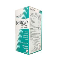 HealthAid Lecithin 1200mg - 50 Softgel Capsules | Natural Lecithin Supplement | Supports Cognitive Function & Digestive Support | Non-GMO image 3