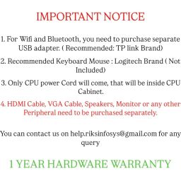 Assembled Desktop CPU with Core- i3 2nd Generation II 4gb Ram DDR3 II 128gbSSD II HDMI VGA Ports Win 10 Pro II MS Office II Black image 1