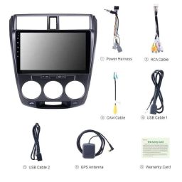 Modorwy 9 Inches Android System with 2GB/32GB RAM & ROM, Gorilla Glasses/Full HD Display/WiFi/GPS/SWC and Rear Parking Camera Frame with Socket for Honda City IV-Tec 2008-2013 image 4