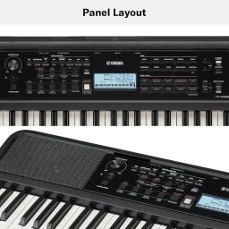 Yamaha PSR-E383 Digital Touch Sensitive Portable 61-Keys Keyboard With Stand, Gig Bag, Dust Cover, & Power Adapter. image 2
