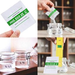 Labnox® Ph Buffer Solution Powder pack of 15, Ph meter callibration powder, Ph Test Meter Measure Calibration pH Indicators, 15 pieces, multicolor image 2