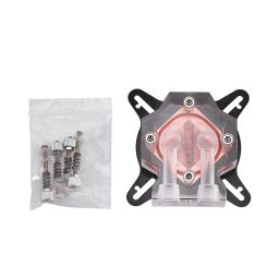 GPU Water Block, Red Copper Water Cooling Block Anti Oxidization Exquisite Craftsmanship Stainless Steel for Computer PC GPU image 2