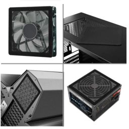 120mm Dust Filter for Computer Cooler Fan, Magnetic Frame PC Fan Dust Mesh PC Cooler Filter Dustproof PVC Cover Computer Fan Grills (2pc Pack) image 4