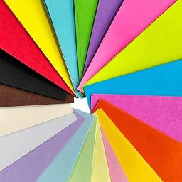 ECLET 5.5 x 5.5 Neon Origami Paper Pack of 100 Sheets (10 sheet x 10 color)Fluorescent Color Both Side Coloured For Origami, Scrapbooking, Project Work image 1