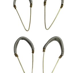 Copper Veena Strings with Veena Spring Metti nail set of 4 and extra colorful nails set of 2 image 4